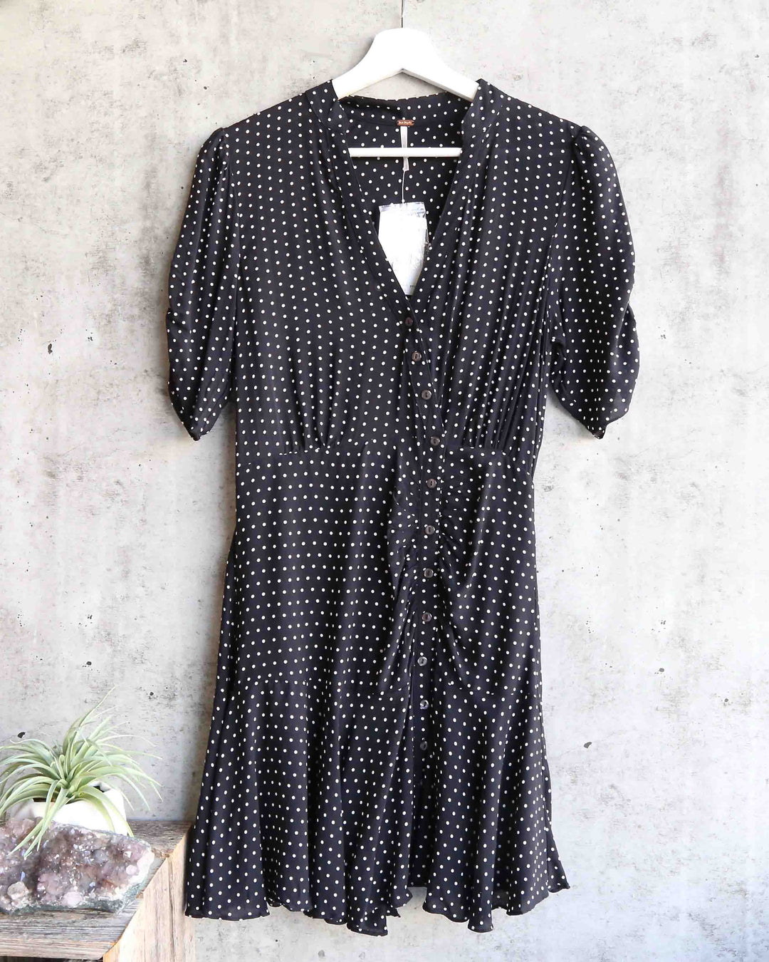 free people pippa short sleeve polka dot mini dress black Shop Hearts free people pippa short sleeve polka dot mini dress black Shop Hearts
