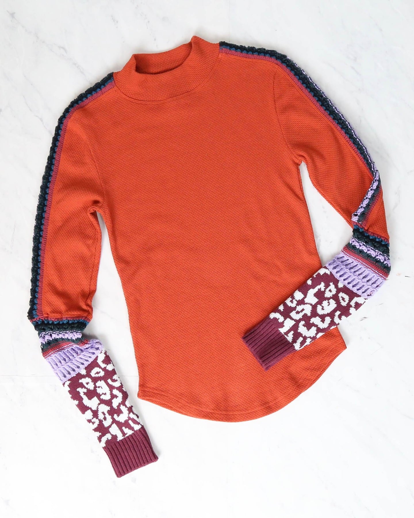 free people mixed up cuff thermal