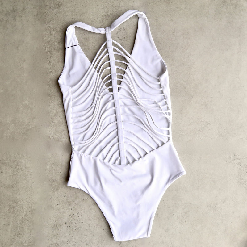 khongboon - florina white strappy one piece - shophearts - 1