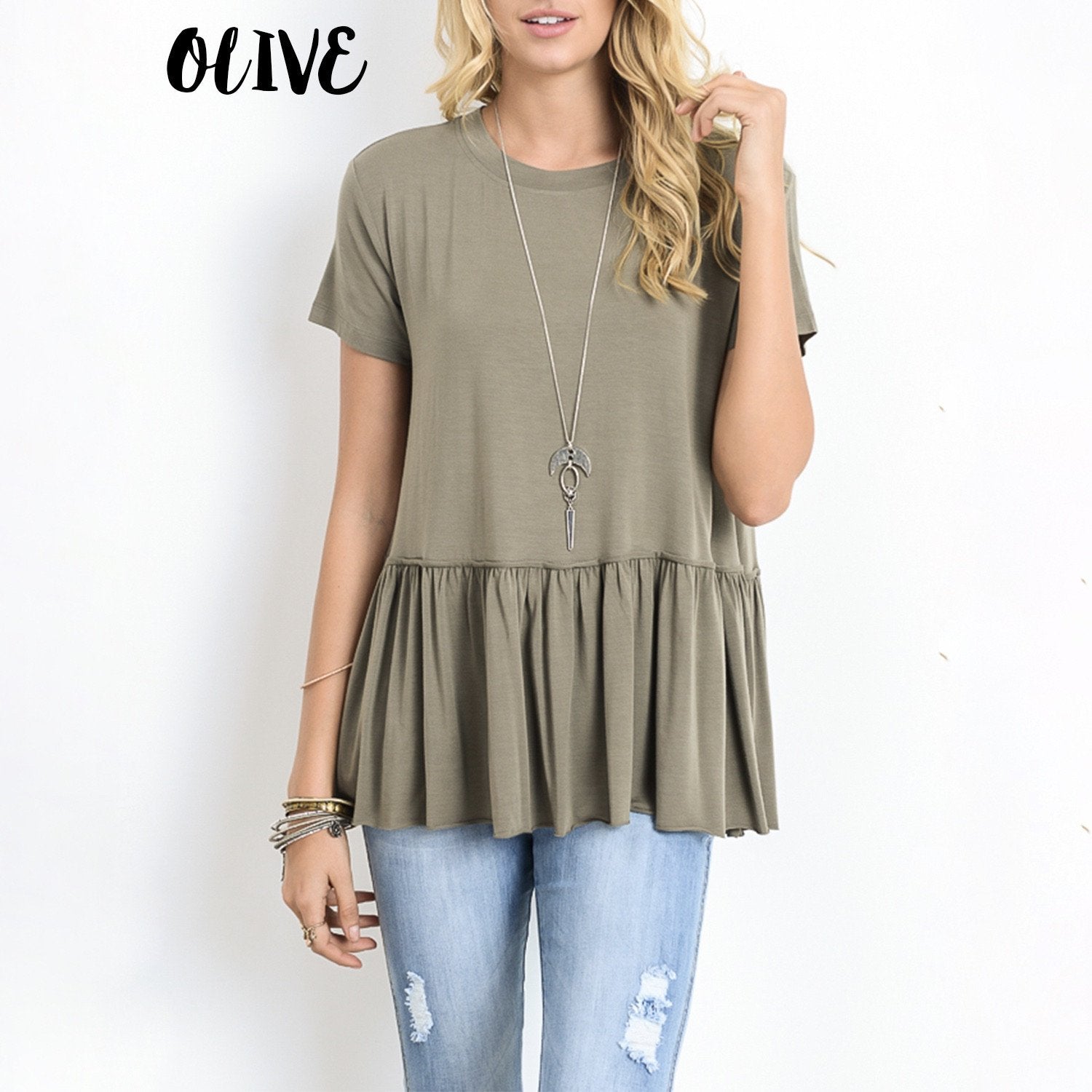 DEGREE PEPLUM SHIRT