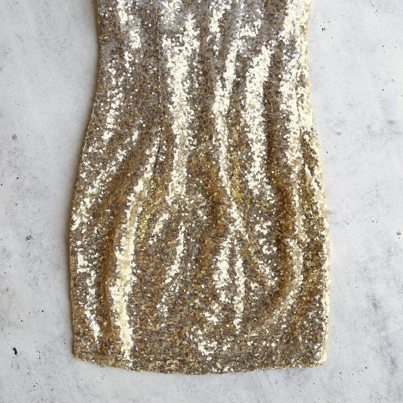 Golden Hour Ombre Sequin Bodycon Dress