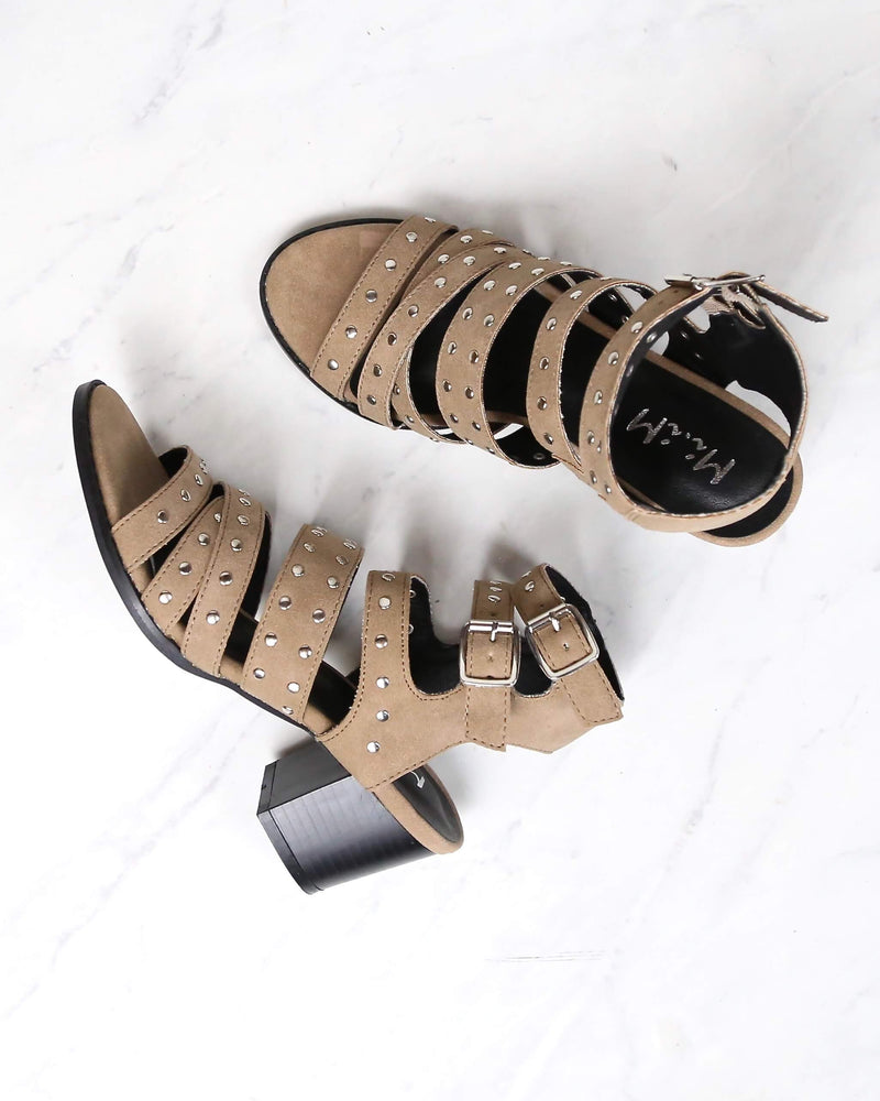 Final Sale - Miracle Miles - Bella Studded Ankle Strap Sandals