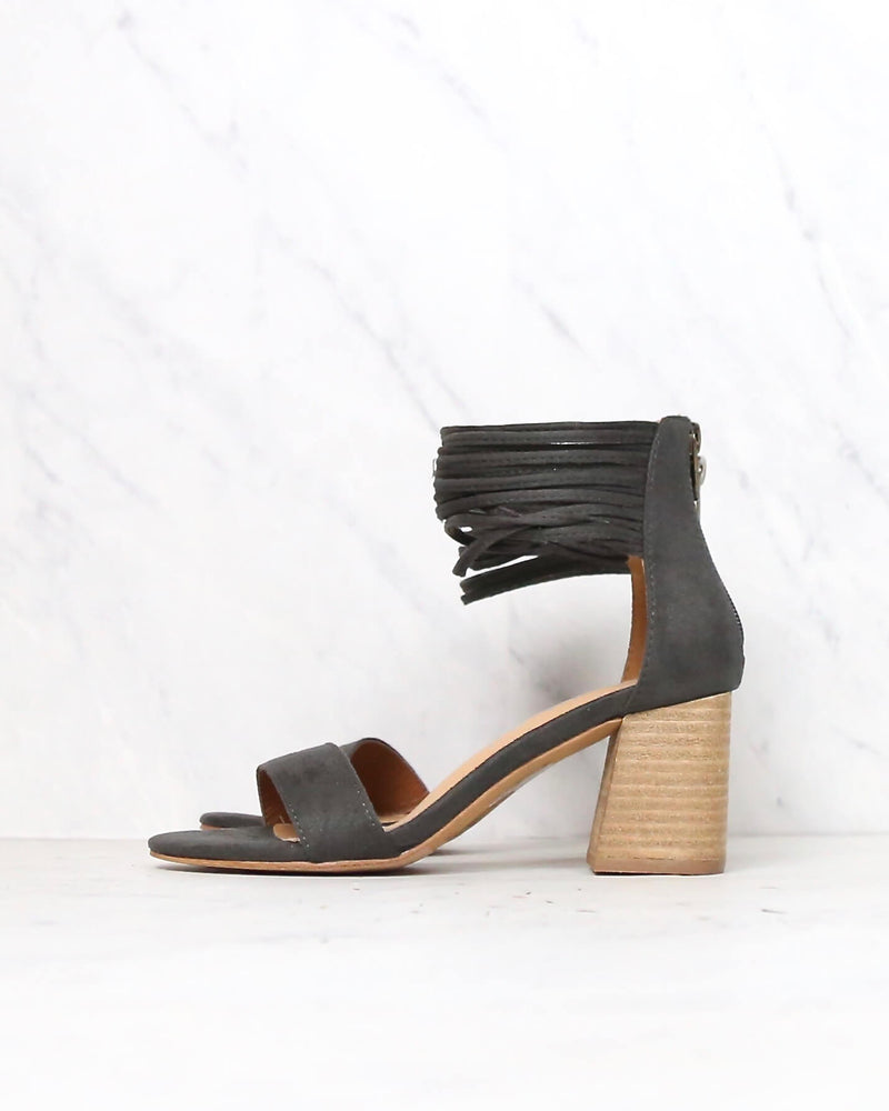 Miracle Miles - Lenna Thick Ankle Strap Block Heel - More Colors