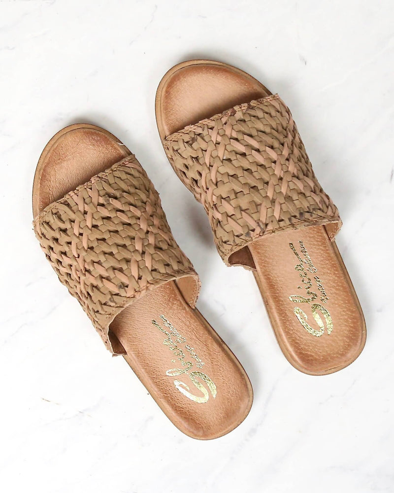 sbicca - nook huarache sandal slippers - tan