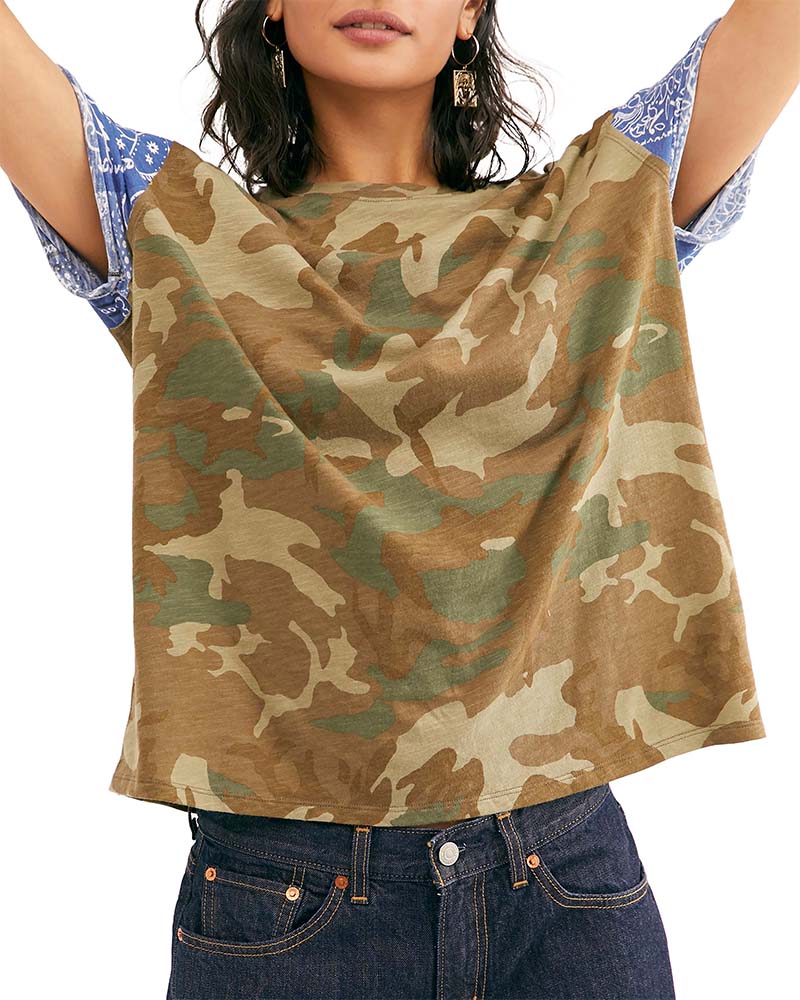 Free People - Clarity Tee in Army