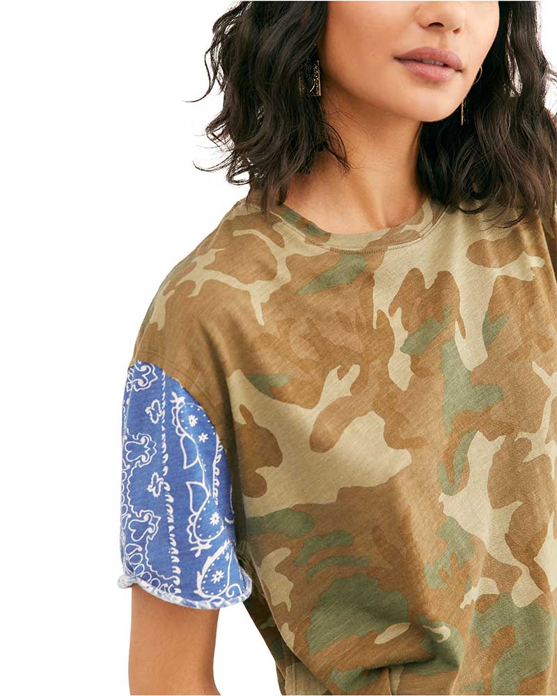 Free People - Clarity Tee in Army
