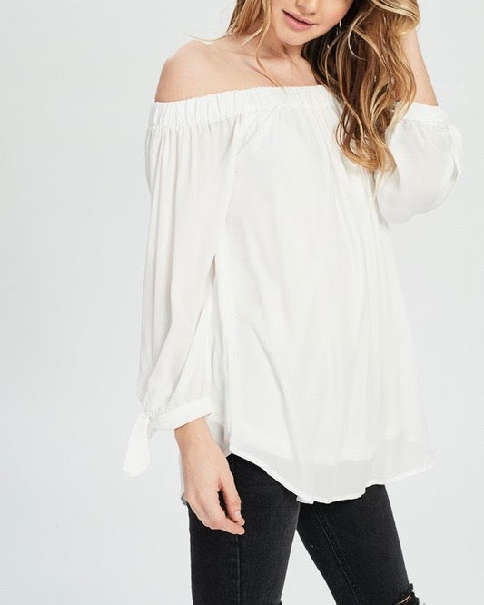 Show Me Off The Shoulder Top in Ivory