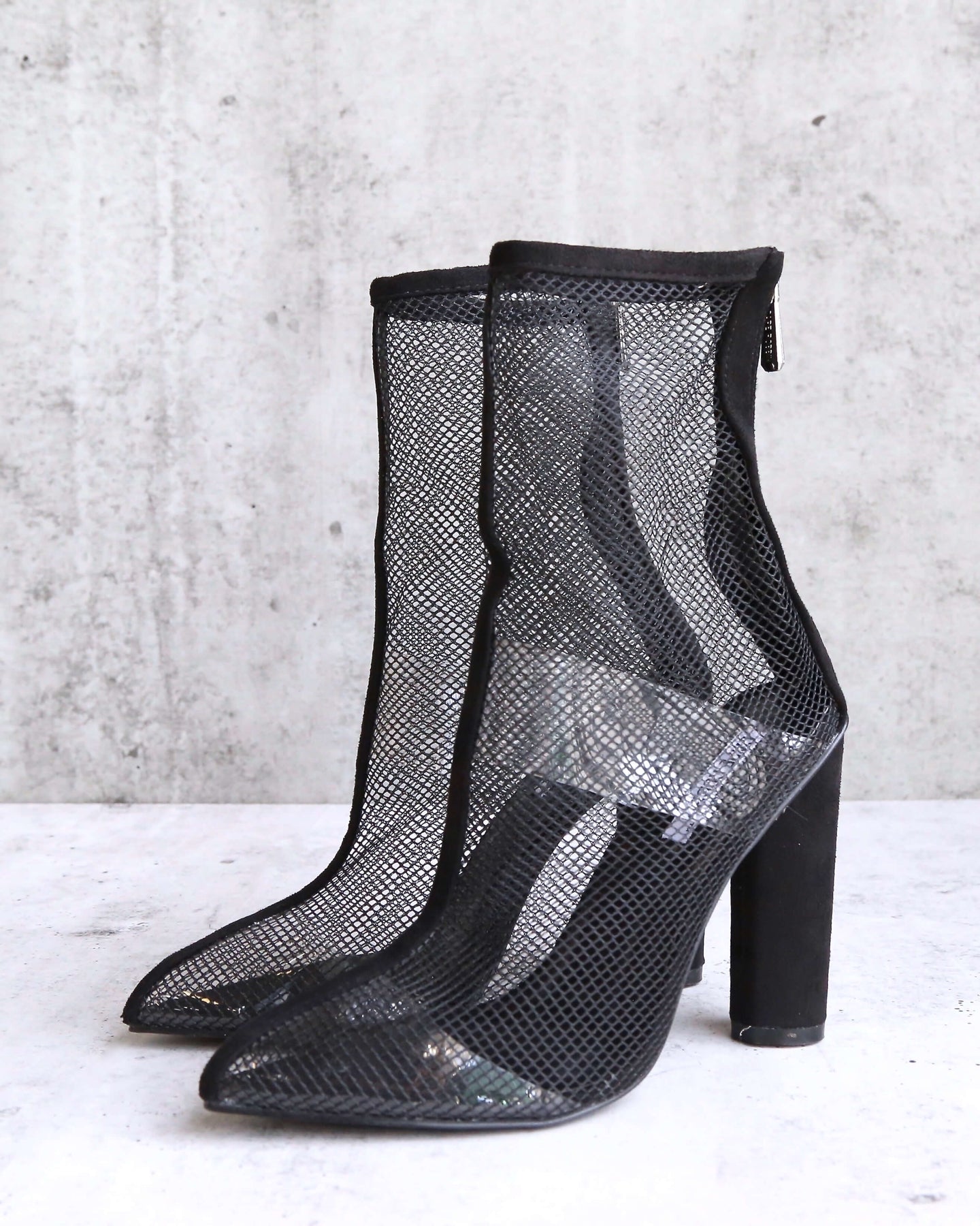 Cape Robbin Block High (3-3.9 in) Heel Height Boots for  Cape Robbin Perry-2 Sock Bootie 4\