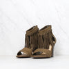 Sbicca - Palooza Fringe Heels in Khaki