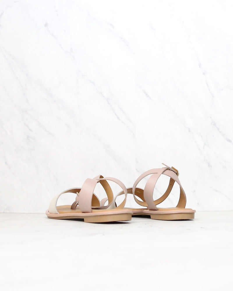 COCONUTS By Matisse - Sundown Wrap Leather Flat Sandal in Pink