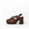 Sbicca - Women's Ultana Rust Leather Sandal With Heels