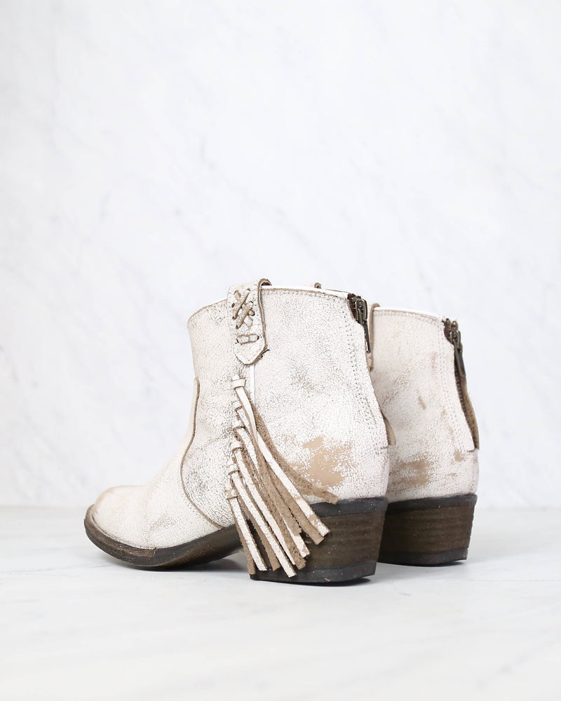 Very Volatile - Lookout Fringe Leather Booties in More Colors