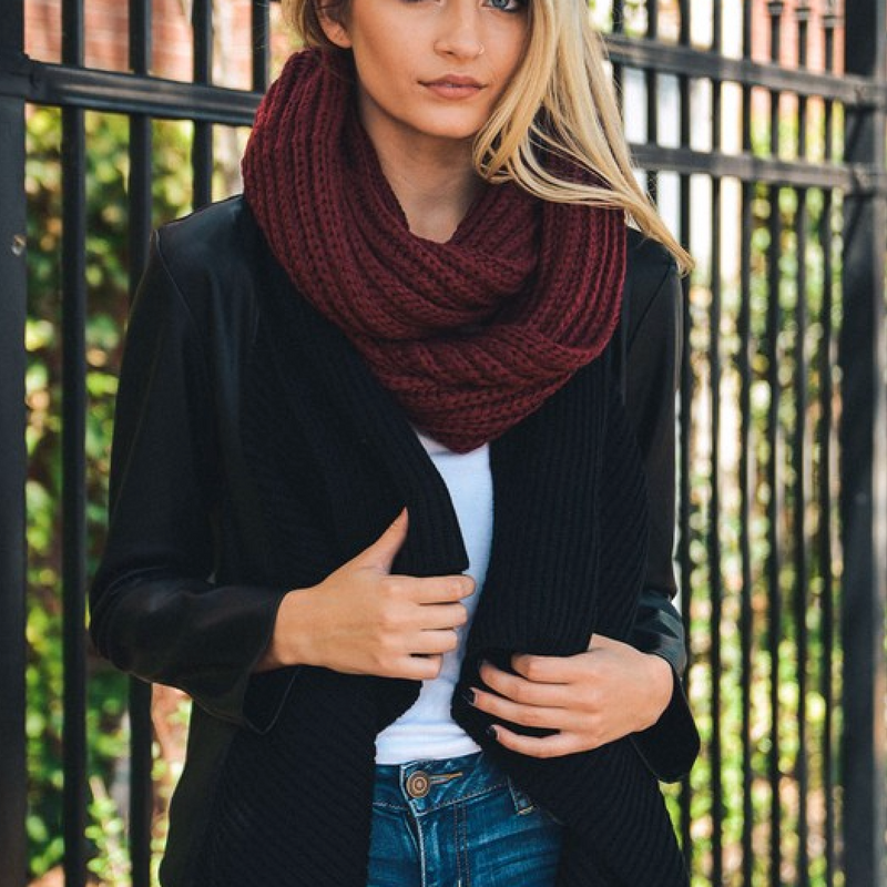 Analise - Chunky Braided Infinity Scarf in More Colors